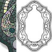 'Alladin's' – from our range of 15 full sized mosaic mirror patterns