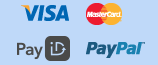 Payments by Visa, Mastercard, PayID, and PayPal